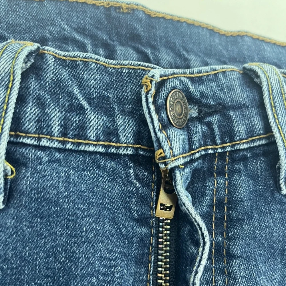 Levi Strauss Co. 505 Mens 36x29 Straight Leg‎ Ankle Jeans Blue Denim 5-Pocket